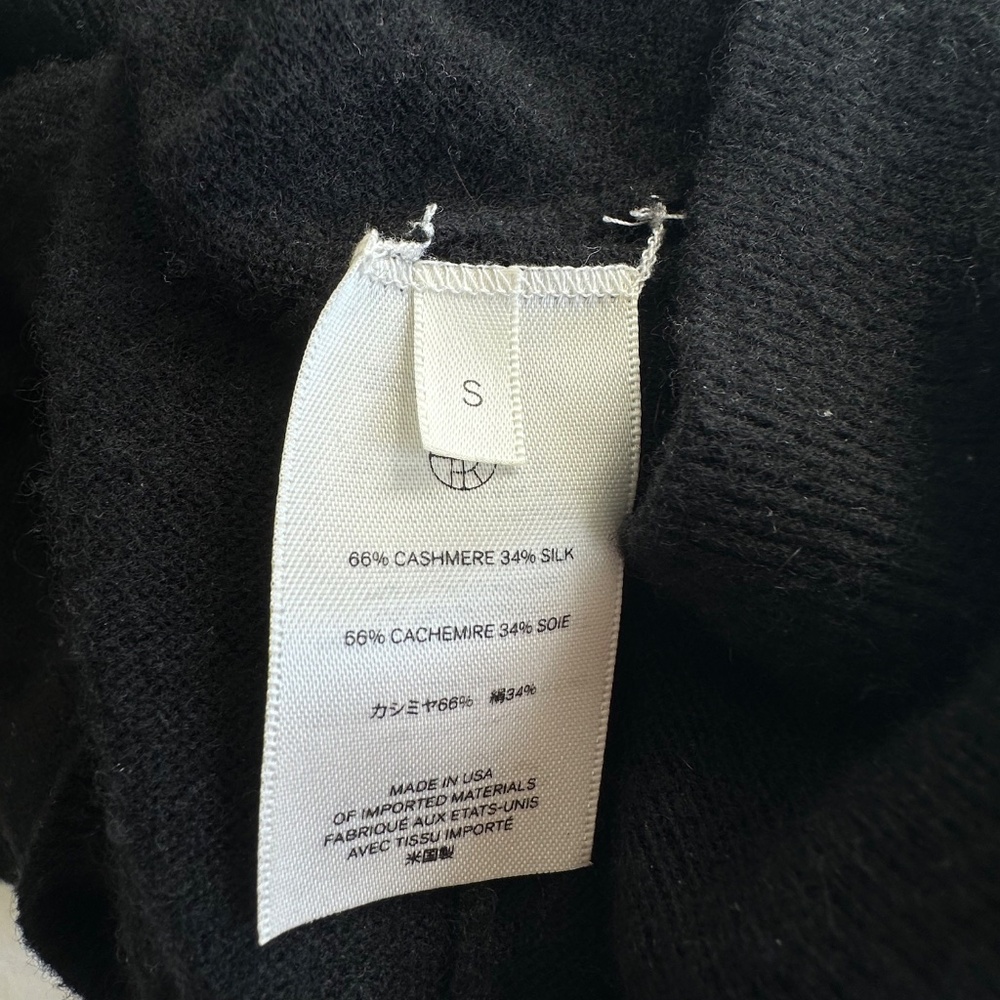 The Row Cashmere & Silk Knit Short Sleeve Top Size S - Picture 6 of 6